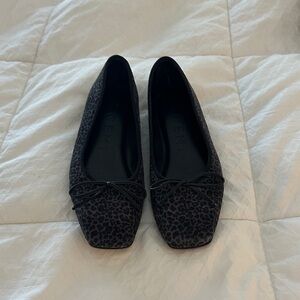 M. Gemi Black Leopard Print Flats
